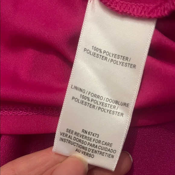 Taylor Fuchsia Satin Robe - Picture 6 of 7